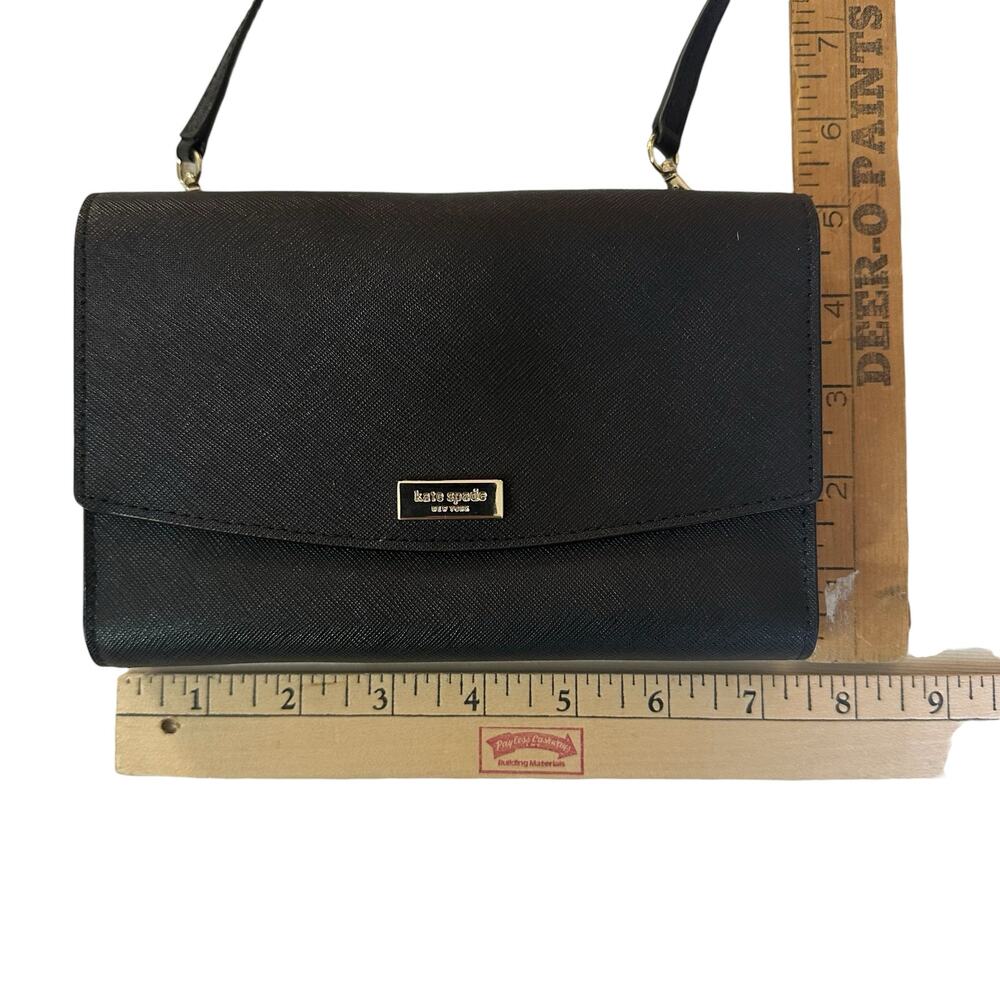 Kate Spade Womens Handbag Purse Black Small Wallet Minimalist Capsule Everyday - Picture 3 of 10